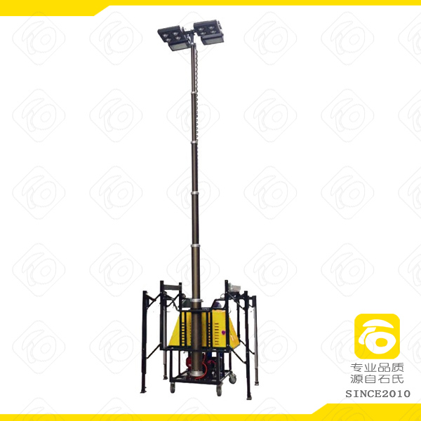 大型移动照明灯塔,自发电LED自动升降泛光灯