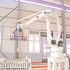 山东大智慧丛石灰/粉煤灰机器人码垛机