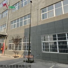 WJ 便携式避雷针 可侧翻式车载手动升降杆 自动升降接闪杆