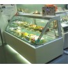 弧形蛋糕保鲜柜定做 双层弧形吧台甜品柜 慕斯展示柜