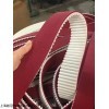 18019417716 白色聚氨酯無縫帶加紅膠