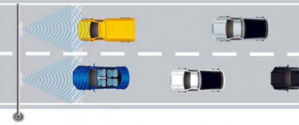 TBR-100平板型雷达测速仪示意图