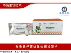 布鲁氏杆菌抗体快速检测卡注意事项|中海生物