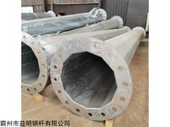 10KV 供应10KV输电线路钢管杆 单回钢杆价格