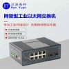 HY5700-7528G-X 环网自愈2光8电工业级光纤交换机
