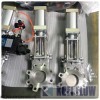 PZ673W 气动不锈钢刀型闸阀 气动刀闸阀 气动插板阀 气动闸板阀kff
